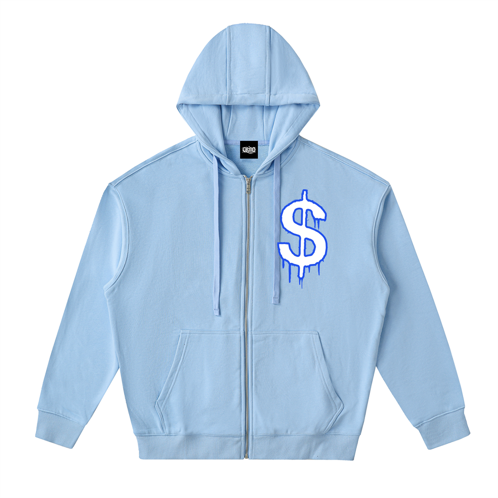 Dollars Zip Up Hoodie