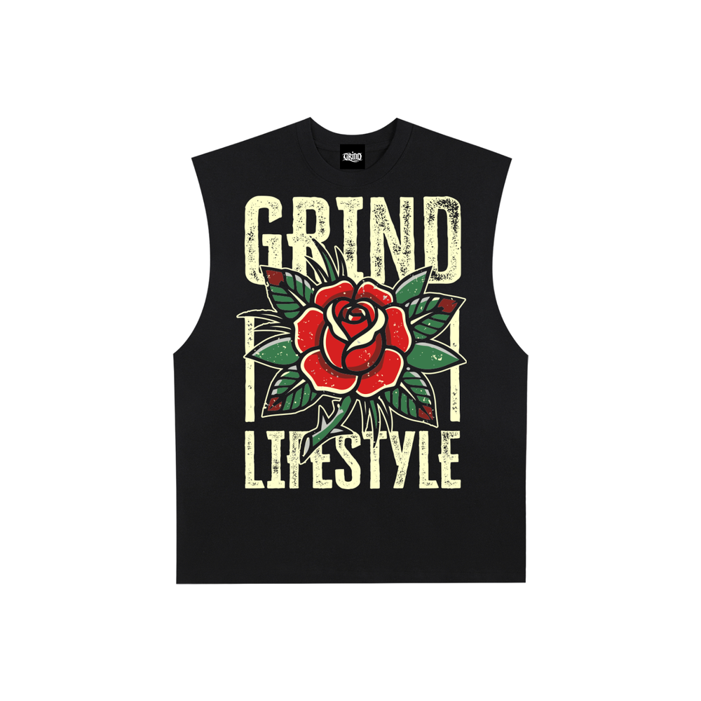 Scarlet Thorn Raw Edge Sleeveless
