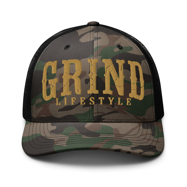 Camouflage trucker hat