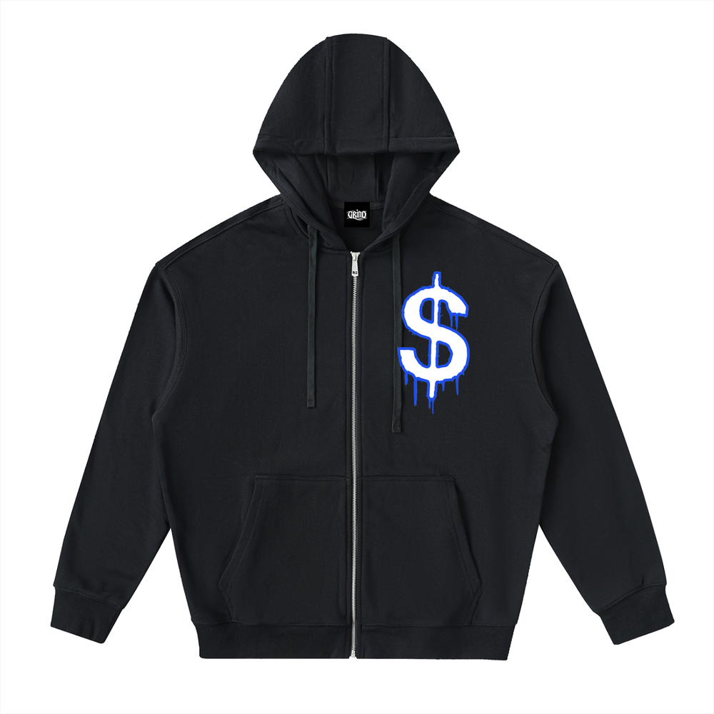 Dollars Zip Up Hoodie